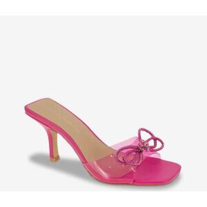 BCBGeneration Mistany Sandal Rhinestone Pink Heel Size 7.5